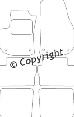 Textilmattor H-line Opel Zafira B