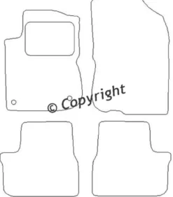Textilmattor H-line Peugeot 2008