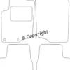 Textilmattor H-line Peugeot 207