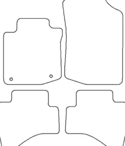 Textilmattor H-line Peugeot 107