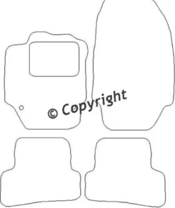 Textilmattor H-line Renault Captur