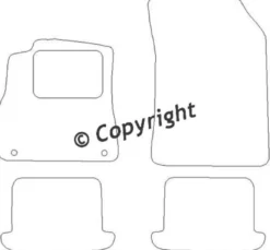 Textilmattor H-line Renault Megane III CC