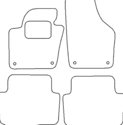 Textilmattor H-line Seat Alhambra II