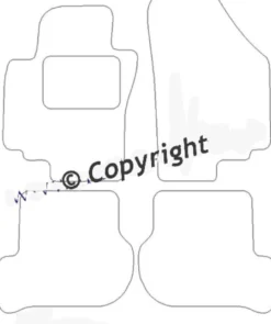 Textilmattor H-line Seat Altea