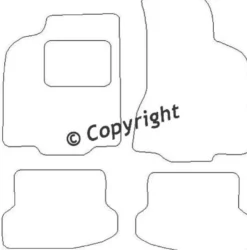 Textilmattor H-line Seat Ibiza III