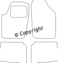 Textilmattor H-line Seat Ibiza IV / Cordoba III