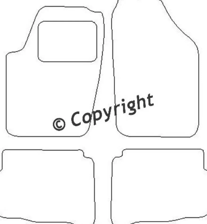 Textilmattor H-line Seat Ibiza IV / Cordoba III