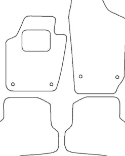 Textilmattor H-line Seat Ibiza V