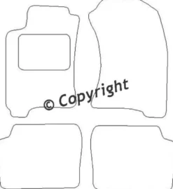 Textilmattor H-line Subaru Forrester SF