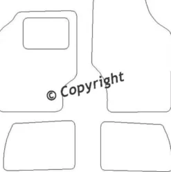 Textilmattor H-line Subaru Justy I
