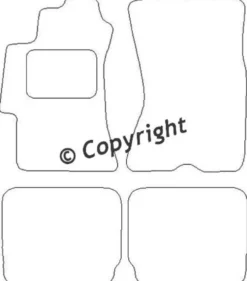Textilmattor H-line Subaru Legacy III