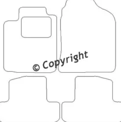 Textilmattor H-line Toyota Corolla E12 Verso