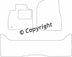 Textilmattor H-line Toyota Landcruiser 3-dörrars