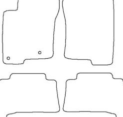 Textilmattor H-line Toyota Landcruiser 5-dörrars