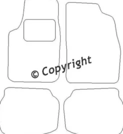 Textilmattor H-line Toyota Paseo