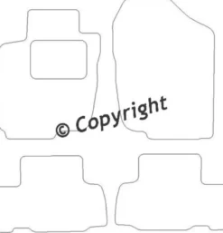 Textilmattor H-line Toyota RAV4 III 5-dörrars