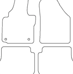 Textilmattor H-line VW Caddy Combi III