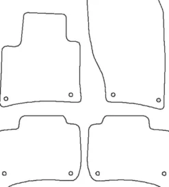 Textilmattor H-line VW Touareg