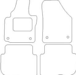 Textilmattor H-line VW Touran