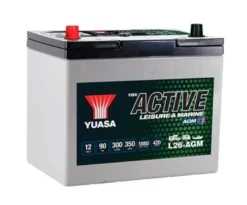 Yuasa Fritidsbatteri L26-AGM 12V, 90Ah, 300A, 1080Wh